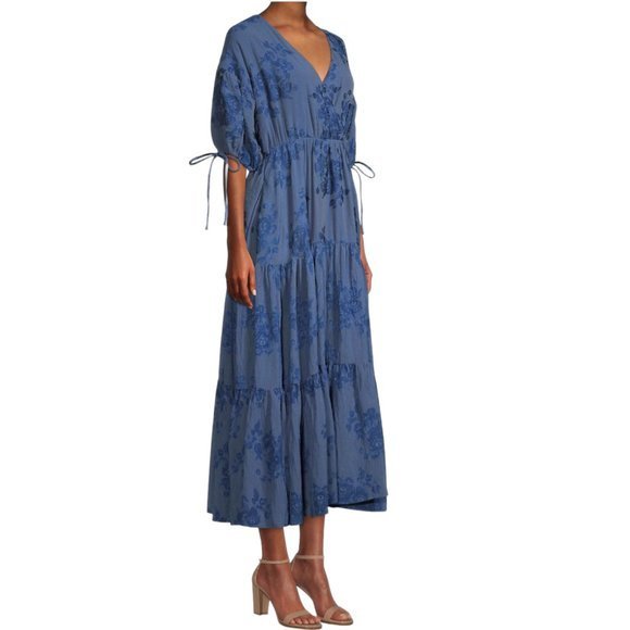 NWOT TED BAKER Zilda-Puff Sleeve Midi with Fixed Wrap‎ Front (5) - Picture 14 of 14